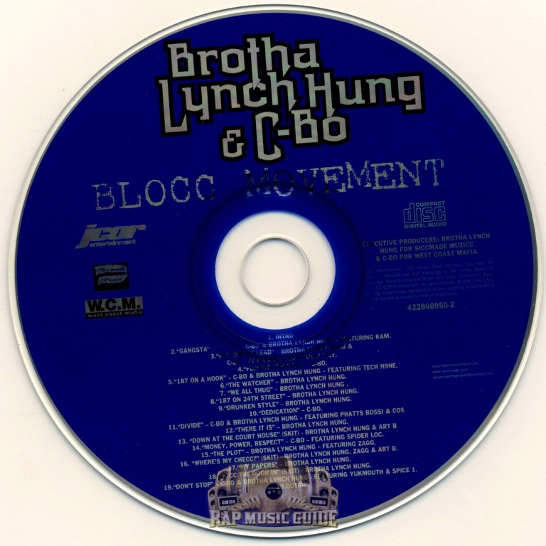 Brotha Lynch Hung & CBo Blocc Movement 1st Press. CD Rap Music Guide